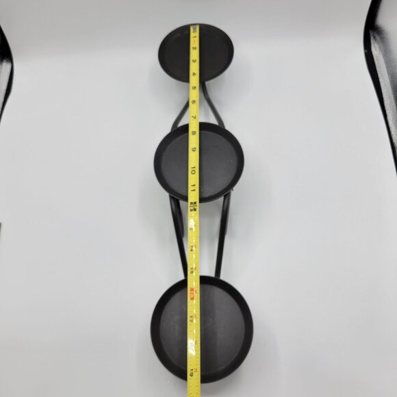 Longaberger Wrought Iron 3 Tier Pillar Candle Holder Maple Leaf Stand - Picture 10 of 10